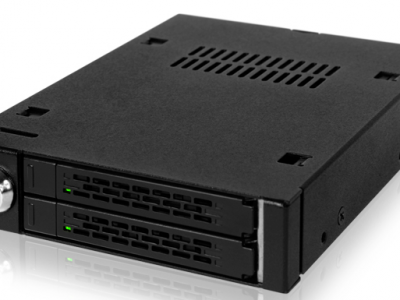 ToughArmor MB992SK-B 2x 2.5インチ SAS/SATA 3 HDD/SSD 搭載用モバイルラック